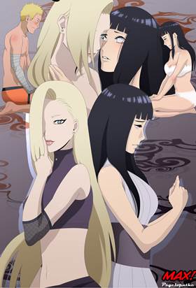 Naruto Shippuden comendo Hinata e Ino