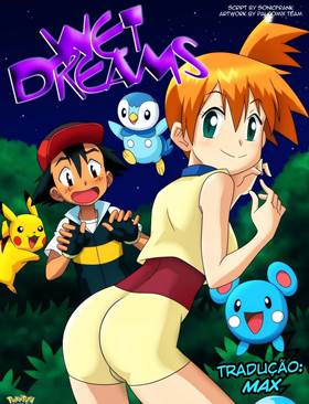 Ash comendo Misty